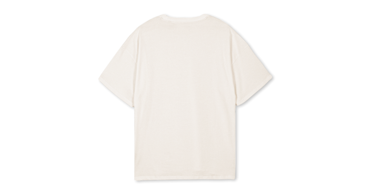 Short Sleeve Oversized Heavyweight T-shirt : Vintage White