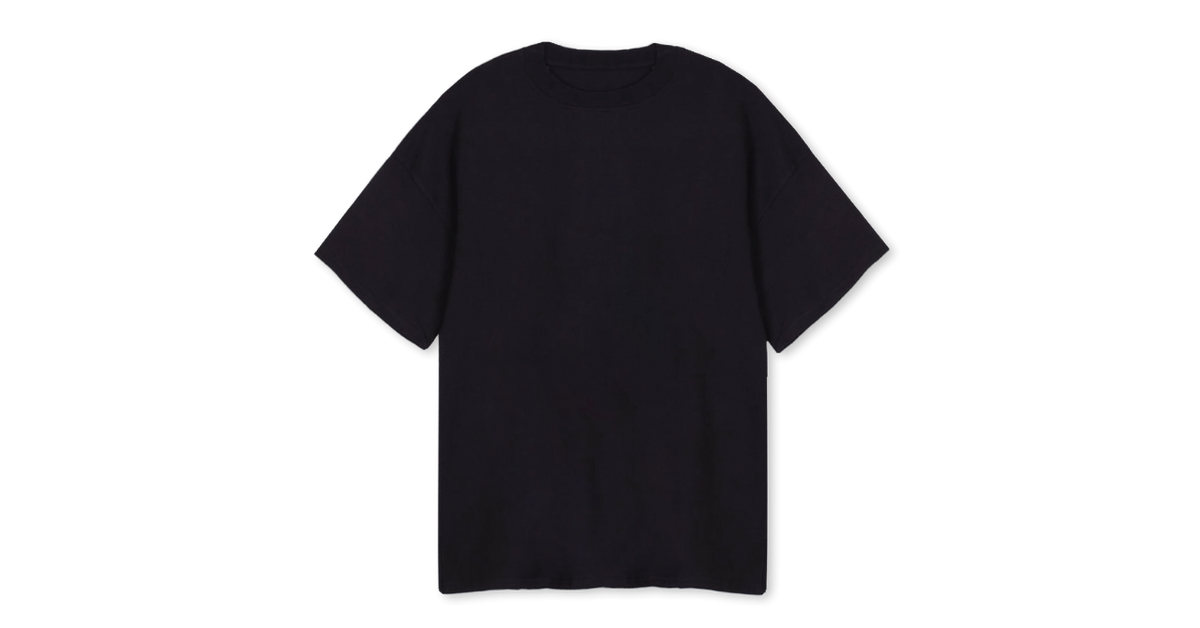 Short Sleeve Oversized Heavyweight T-shirt : Black