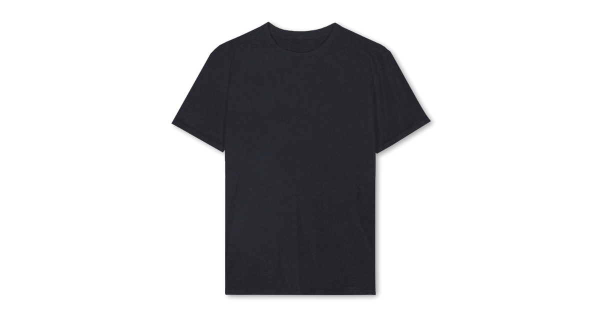 Short Sleeve Regular Midweight T-shirt : Black