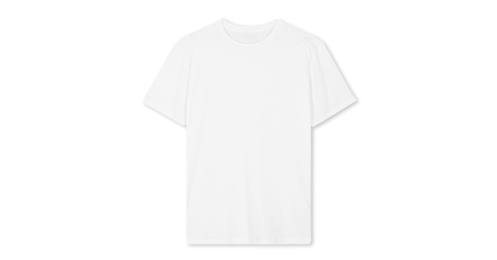 Short Sleeve Regular Midweight T-shirt : White