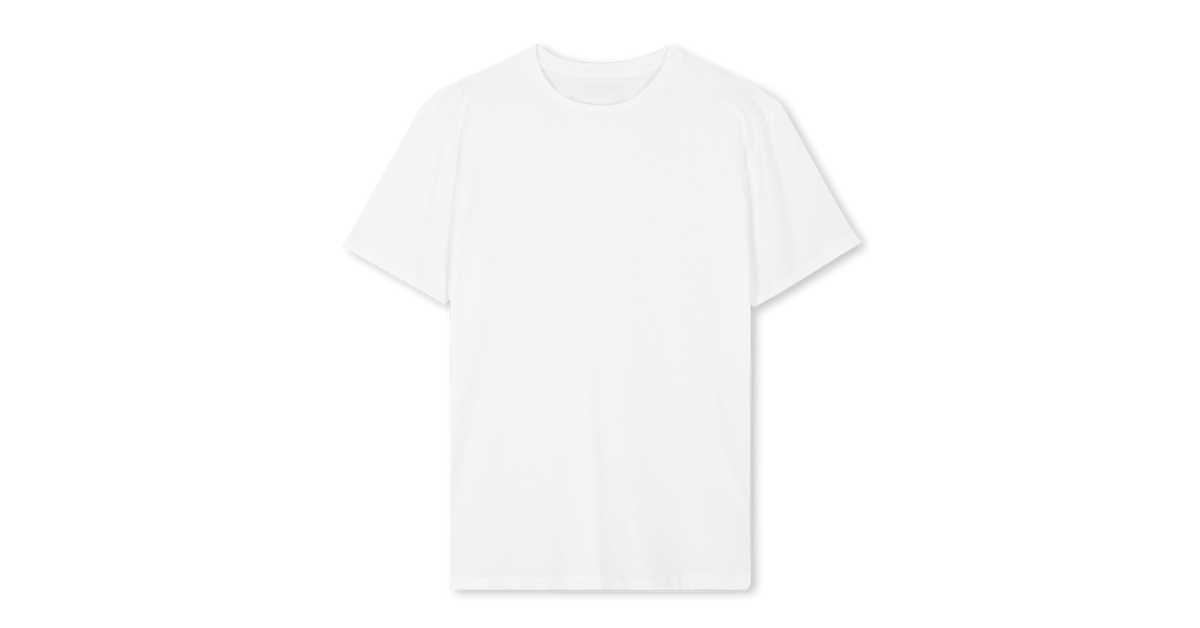Short Sleeve Regular Midweight T-shirt : White